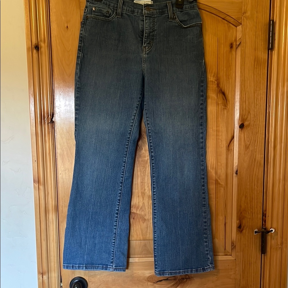 Levi's Blue Flare Wide Leg Jeans with Gradient Wash
